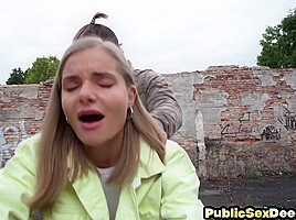 21yo public lady loves pussy fucking by big white dick