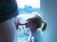 4k NOLA Public Deepthroat Cute Petite Redhead teen 18+ Facial Cumshot