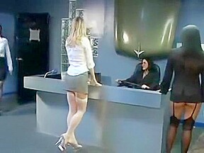 5 Girls Fuck A Guy With Strap Ons
