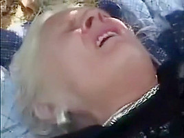 72 Year OLD Granny Gets Fucked Outdoors by 24 Year Old Dude