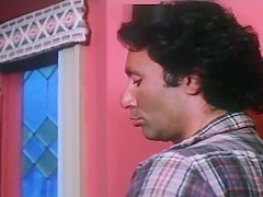 80's Porn Film, Sexy Blonde Sucks White Cock