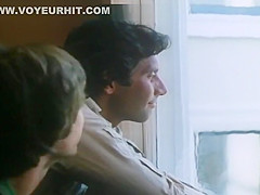 80's Porn Film, Sexy Blonde Sucks White Cock