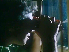 80's Porn Film, Sexy Blonde Sucks White Cock