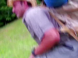A Guy Has The Privilege To Anally Smash A Beautiful Girls Ass In The Forest