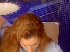 A Horny Brunette Chick From Germany Gets Fucked By A Plumber