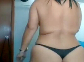 A Romanian Woman Stripping With Music