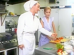 A Slim German Chick Gets Messy And Fucked By A Horny Chef
