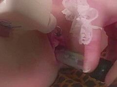 A Solo Masturbation Scene Turns Into Sensual Lesbian Sex For These Two Brunettes