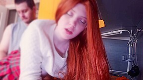 A 19-year-old maid is fucked while she is preparing to eat and cum on tits - VasilisaElastik