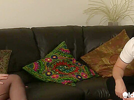 AGEDLOVE Huge hard dick for two horny mouths