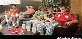 Adam Hanks & Chad Driver & Elliot Gass & Eric Tomfor in Guys Go Crazy #29: Frathouse Fuckers Scene 1 - Bromo