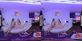 Aesthetic Blue Models Miss Pussycat With Rebeka Ruby Strapon Kama Sutra Romantic Champagne Hot