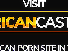African Casting - Big Booty Black Girl Surprised By Big Dick Producer