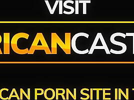 African Casting - Sassy Perfect Tits Ebony Rides Big White Cock Agent