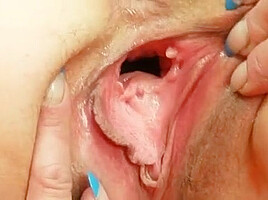 Aged amateur Milf Regina toys meaty hairy pussy