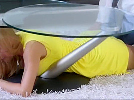 Alexis Fawx Stuck Under A Table