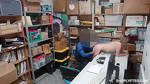 Alyssa Cole - Security Guy Fucking Young Blonde From Behind In The Back Office
