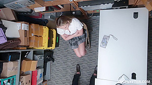 Alyssa Cole - Security Guy Fucking Young Blonde From Behind In The Back Office
