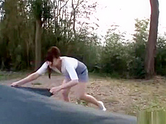 Amateur Hasegawa Rui enjoys wild outdoor sex