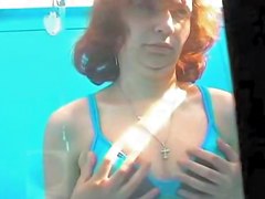 Amateur fems and their nude tits on dressing room camera