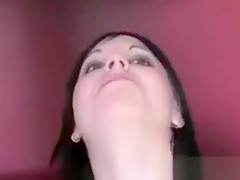 Amateur gets cunt creampie on casting