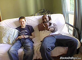 Amateur twink teen 18+ goes black