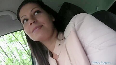 Amateurs Lady Nailed In The Car