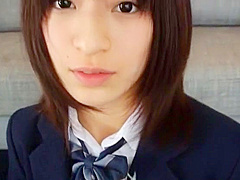 Amazing Japanese chick Kana Narumiya in Incredible Blowjob, POV JAV clip
