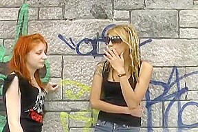Amazing amateur Outdoor, Smoking porn clip