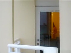 An older woman in the condo net to me