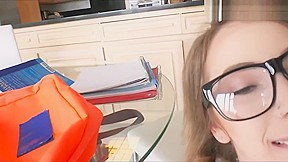 Angel Smalls With Glasses Analyzed While Being Filmed