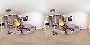 Annabelle - The Look that Beckons - Blonde Pantyhose Big Tits Striptease
