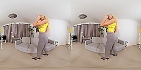 Annabelle - The Look that Beckons - Blonde Pantyhose Big Tits Striptease