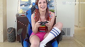April Snow the flirty gamer girl next door