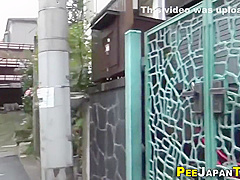 Asian Babe Pees Publicly