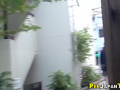 Asian Babe Pees Publicly