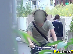 Asian Babe Pees Publicly