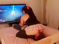 Asian Gamer : Facesit Smother - 2