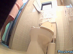 Asian In Uniform Peeing