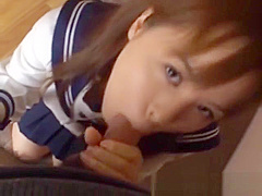 Asian blowjob lover cum guzzling