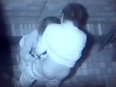 Asian couple has a quickie in the alley