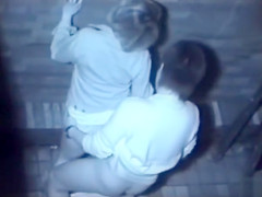Asian couple has a quickie in the alley