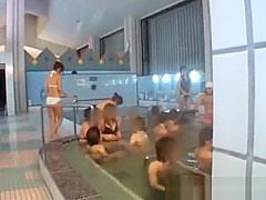 Asian doll gets spa fun in public jav part1