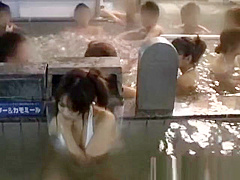 Asian doll gets spa fun in public jav part1