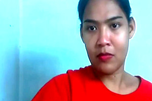 Asian ladyboy selfsuck