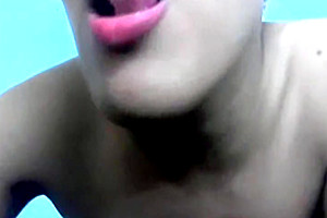 Asian ladyboy selfsuck