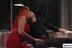 Aspen Brooks In Chesty Redhead Ts Barebacks Dudes