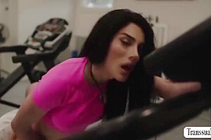 Attractive Shemale Gets Her Ass Licked And Banged In The Gym - Ariel Demure