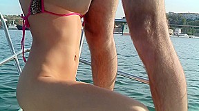 Aurita in sex on a boat in a lusty homemade sex video