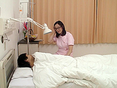 B2L1113-A mature nurse who encourages a patient is and has sex in the hospital room